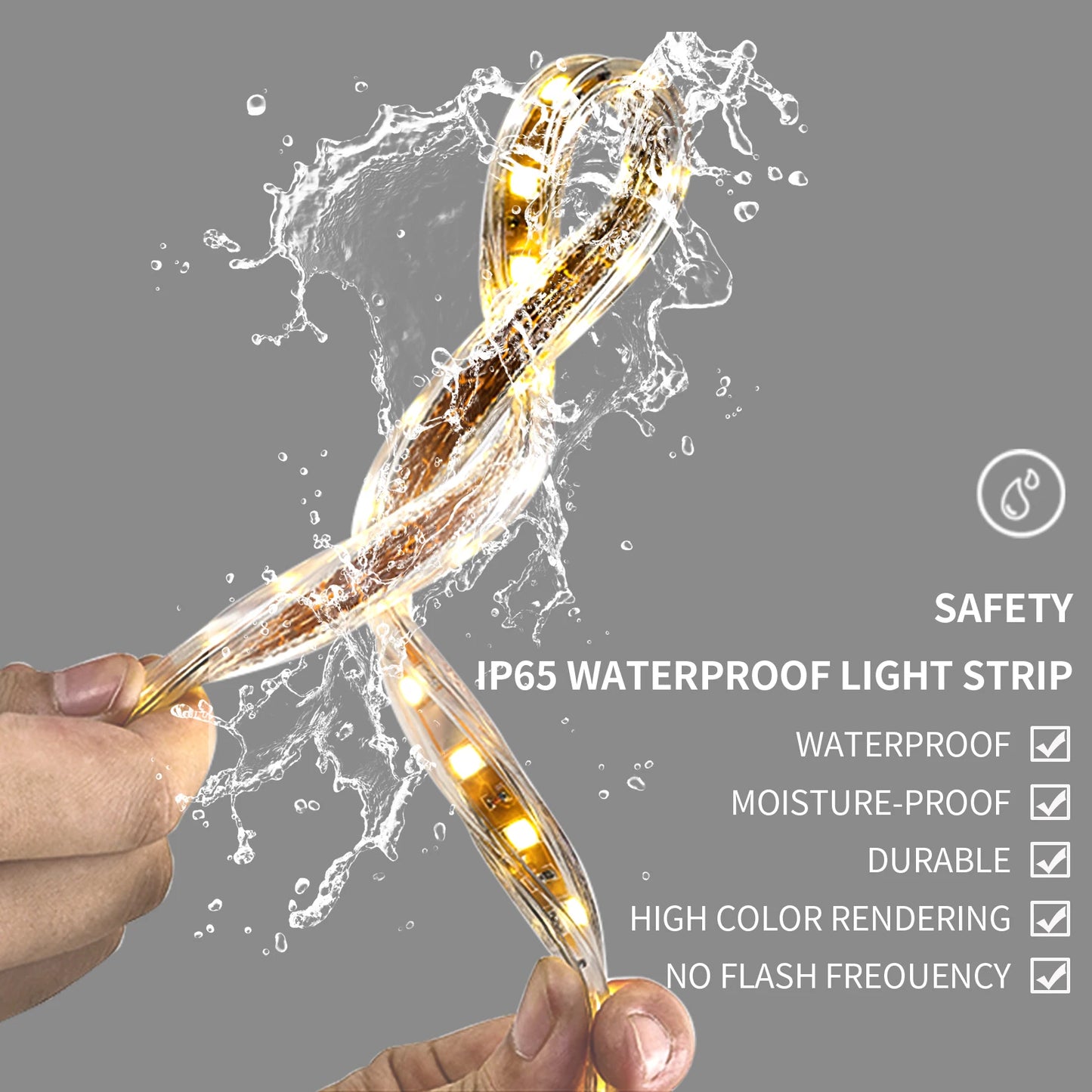 Oval LED Bathroom Mirror with Lights