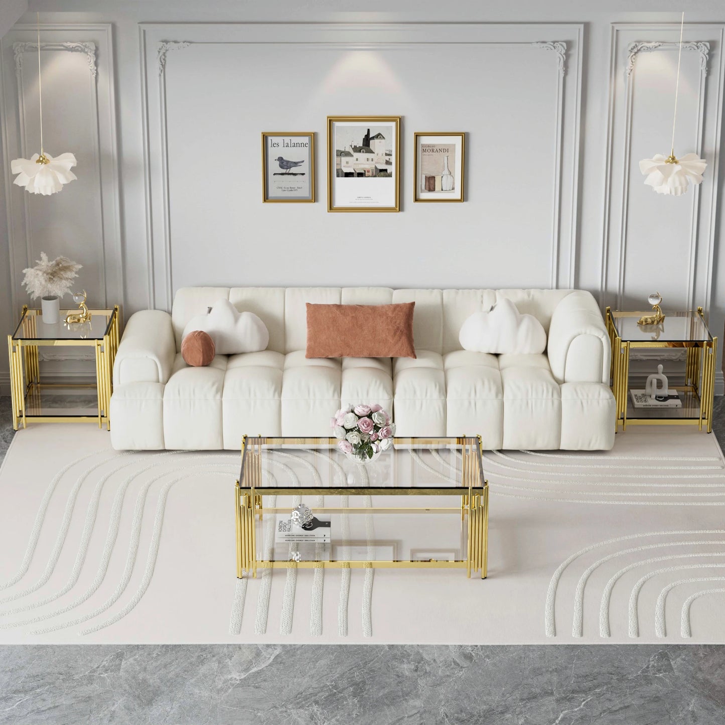 Modern Luxury Gold Coffee Table