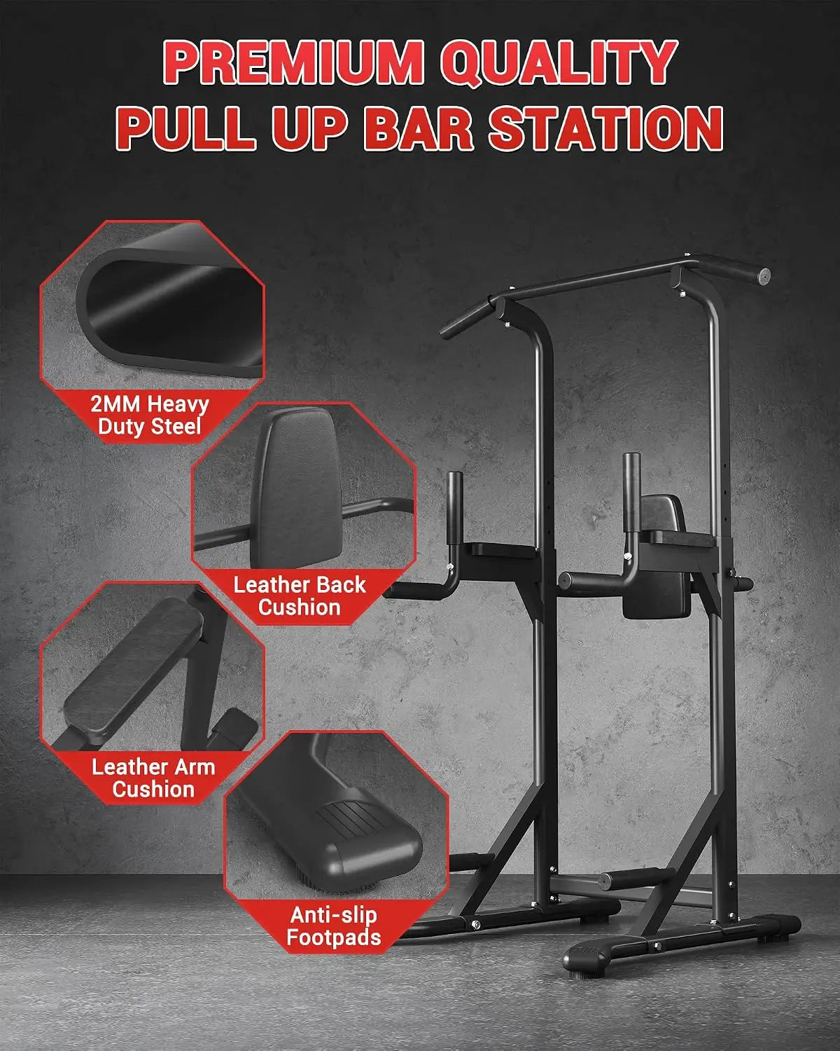 Heavy Duty Adjustable Pull Up Station