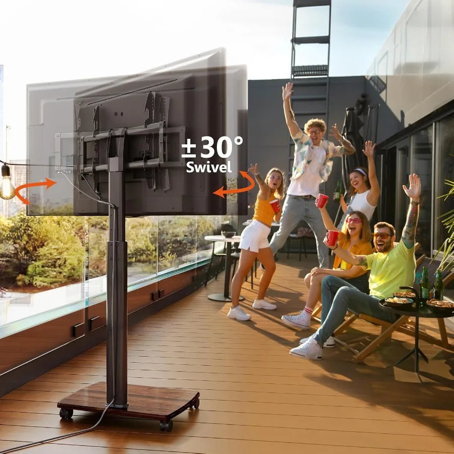 Rolling TV Stand on Wheels