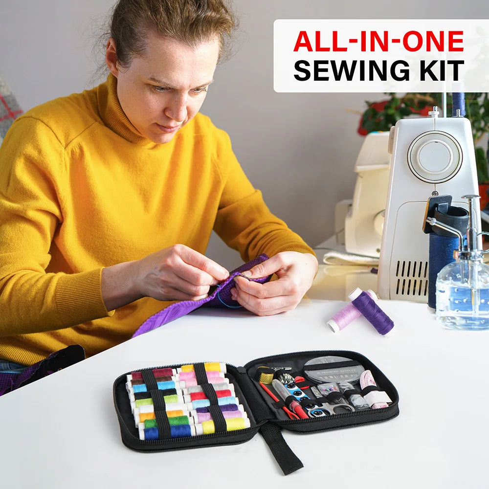 Mixed Portable Color Canvas Sewing Kit