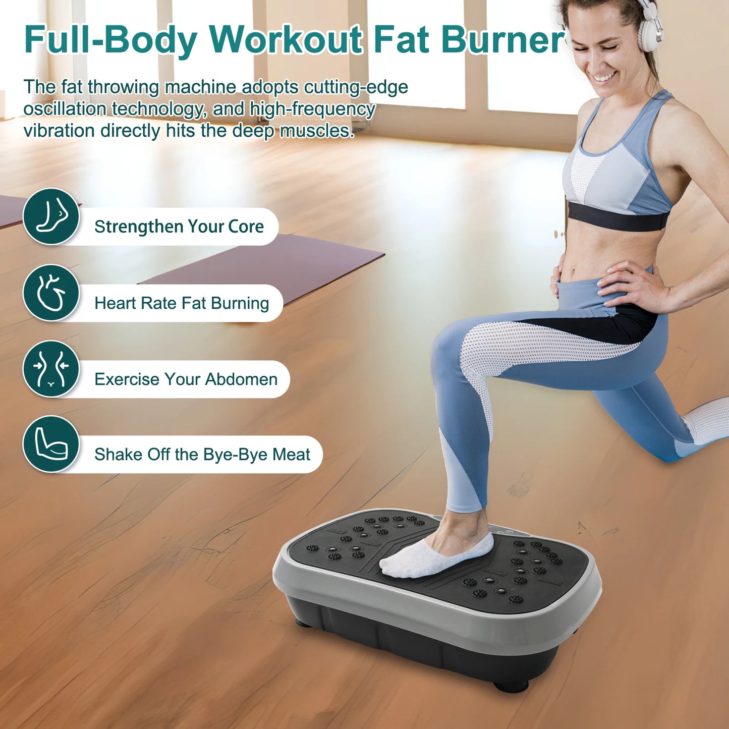 Fat Slinger Shaping Whole Body Workout Vibration Plate Portable Fitness Equipment