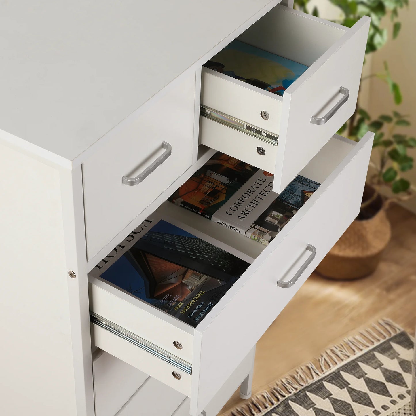 Drawer Dresser storage organizer with Steel Frame