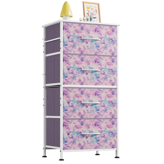 Vintage Fur Dresser with Storage Tower