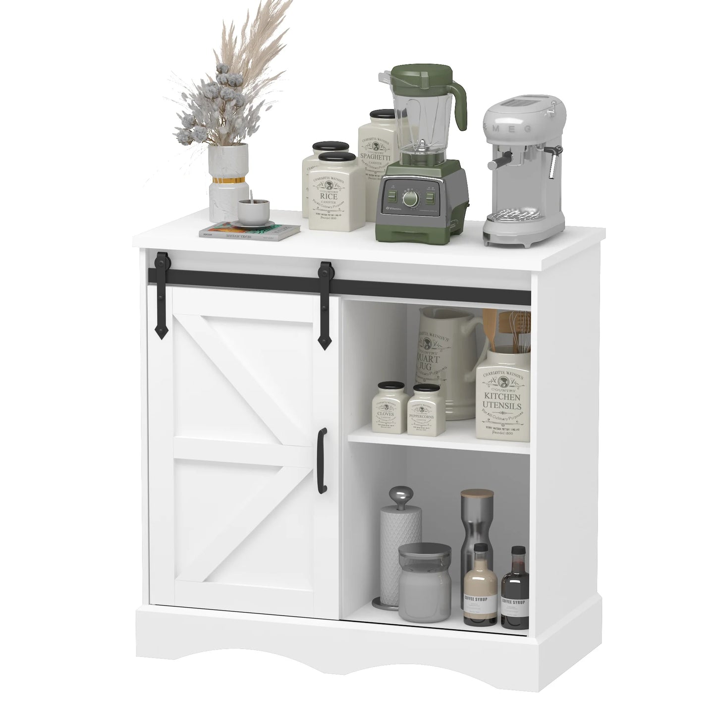 Rustic Coffee Bar Cabinet