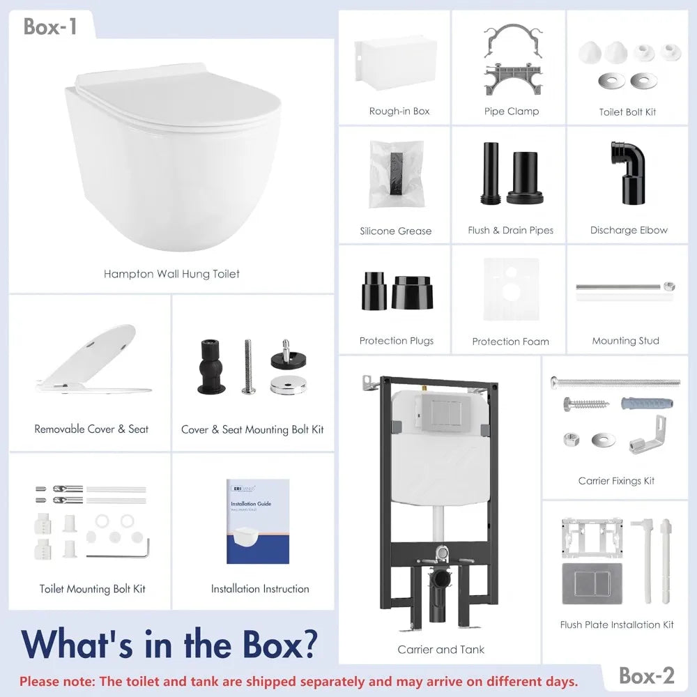 Eridanus Dual-Flush Wall-Mounted Toilet System