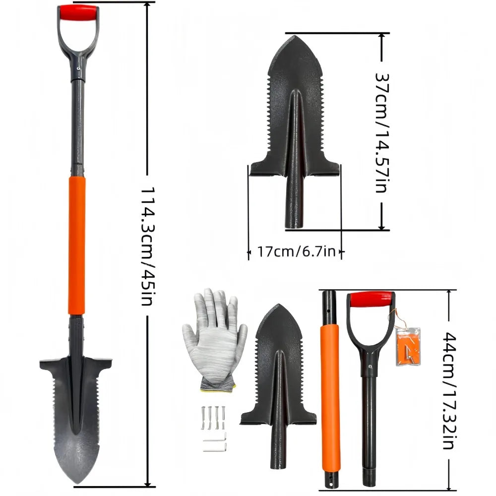Multi‑Purpose Removable Handle Garden Digging Shovel