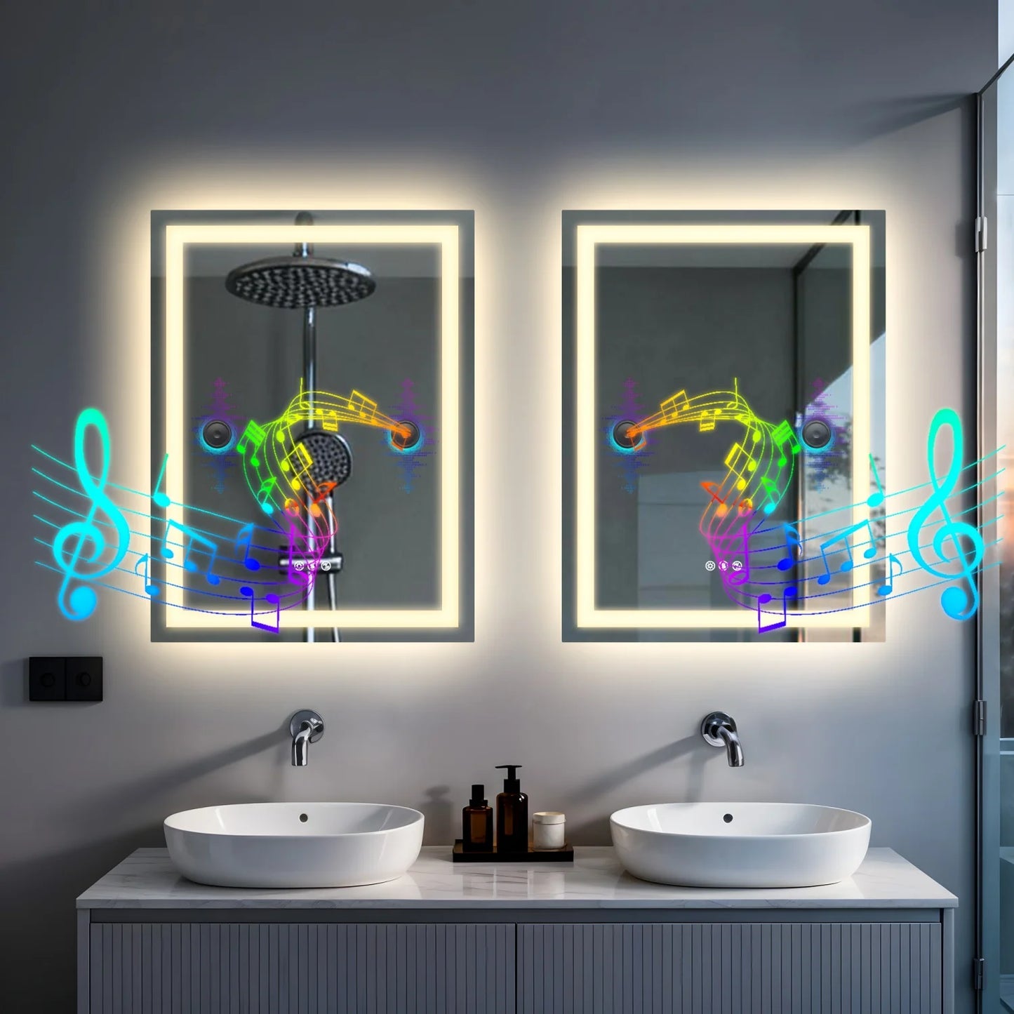 Vanity Makeup Waterproof LED Mirror