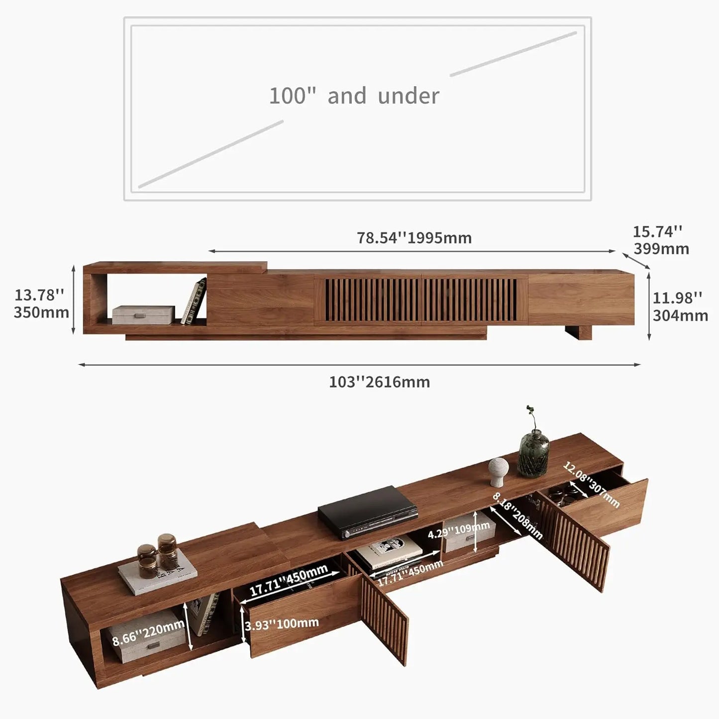 Mid-Century Modern Expandable Coffee Table