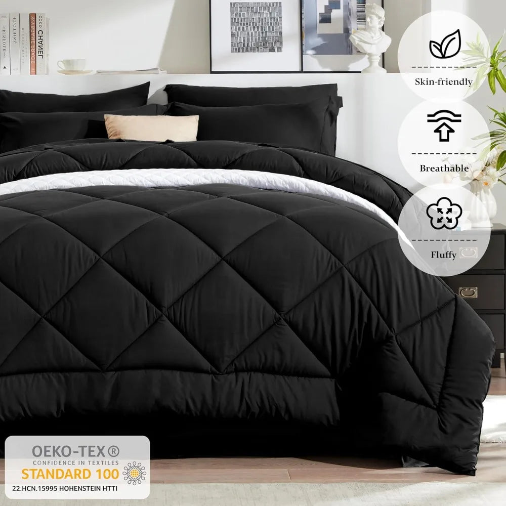 All Season Fluffy Comforter Set