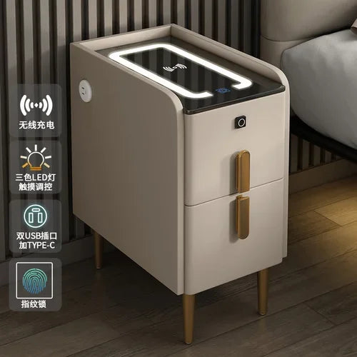 Modern Bedside Table Smart Dresser Created Luxury Vanity Desk