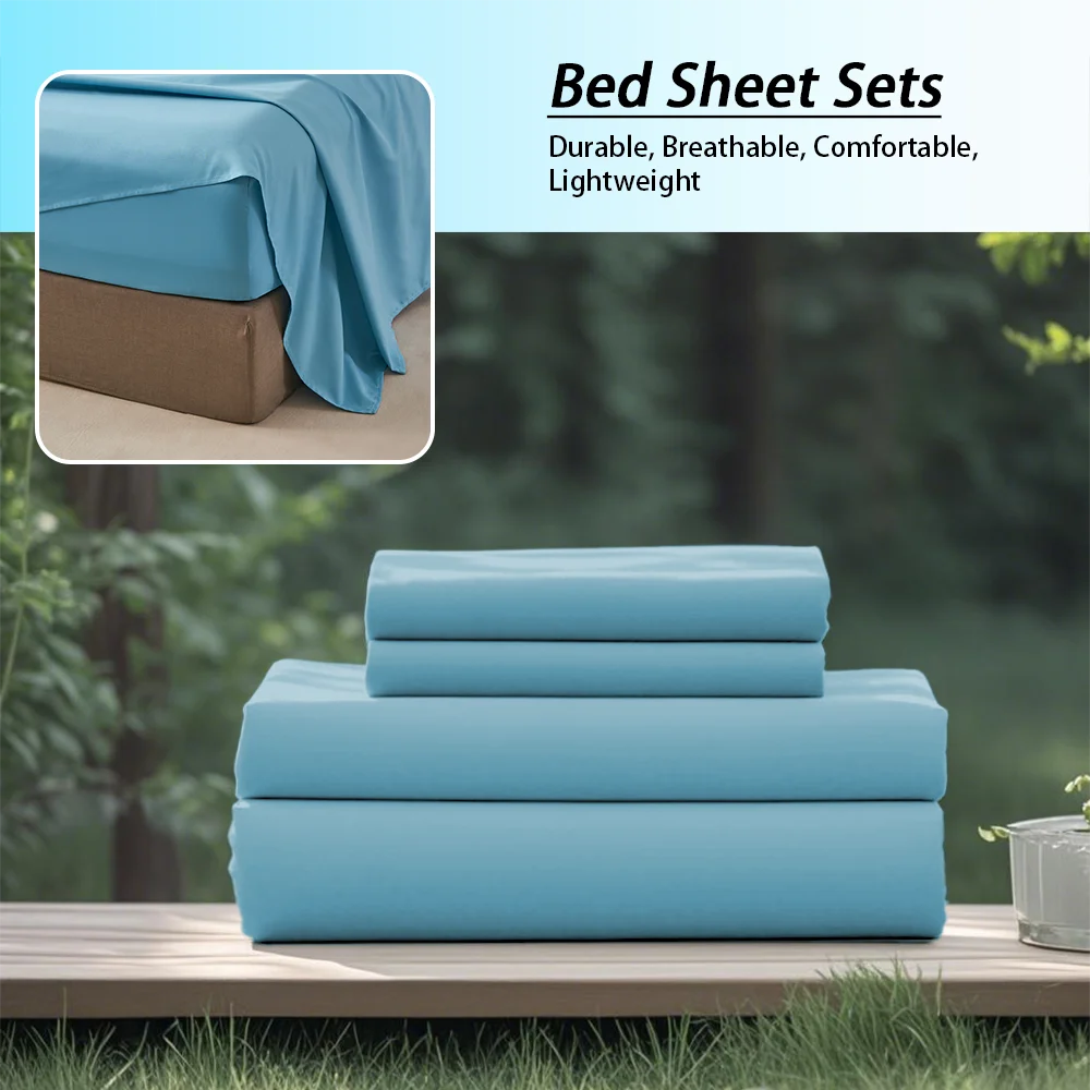 Fashionable Solid Color Soft Bedding Set, Suitable For All Seasons