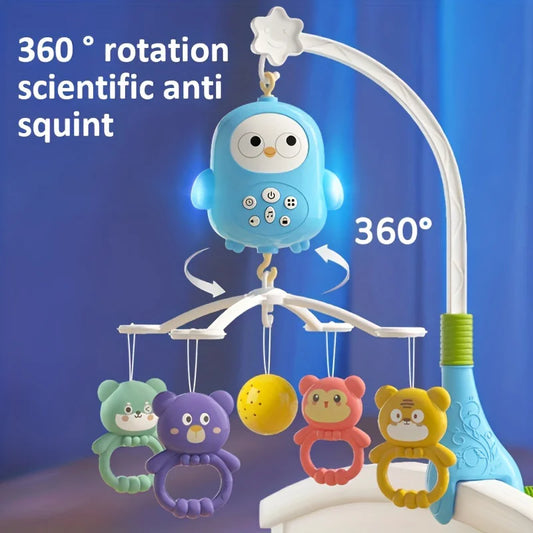 Musical Crib Mobile for Baby with Soft Night Light & Multi-Soothing Modes