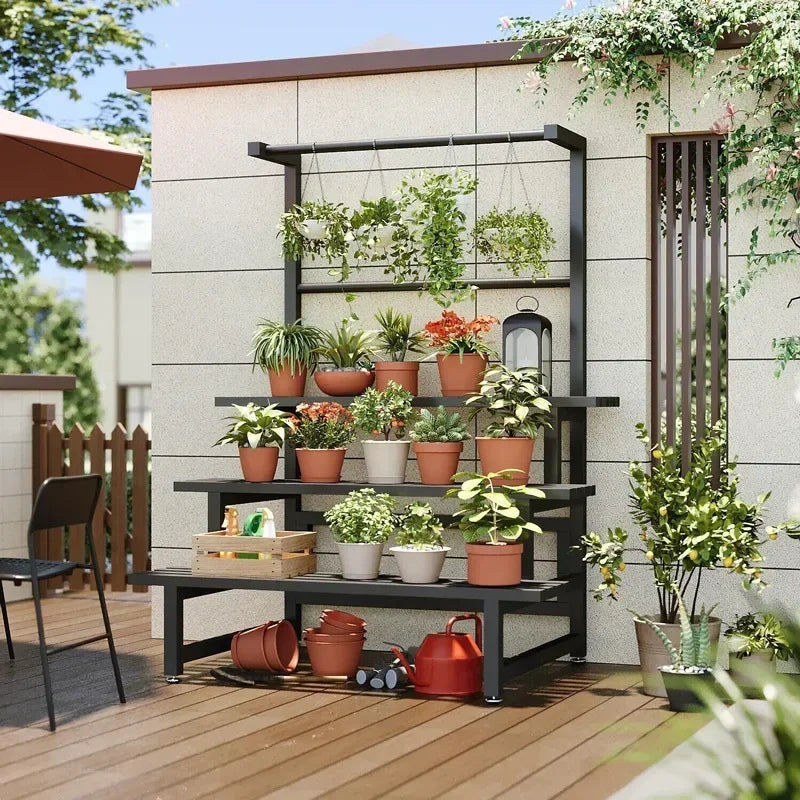 Universal Outdoor Metal Square Plant Rack