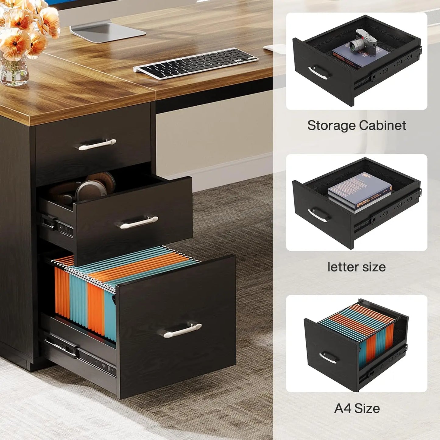 L-Shaped Executive Desk
