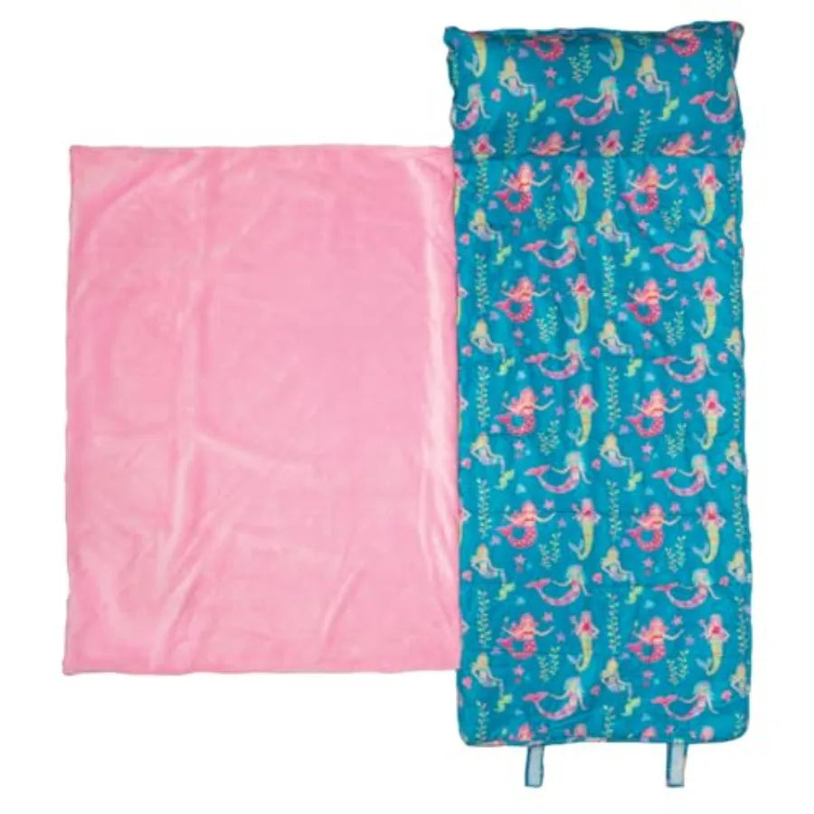 Toddler All Over Print Nap Mat with Soft Blanket and Removable Pillow