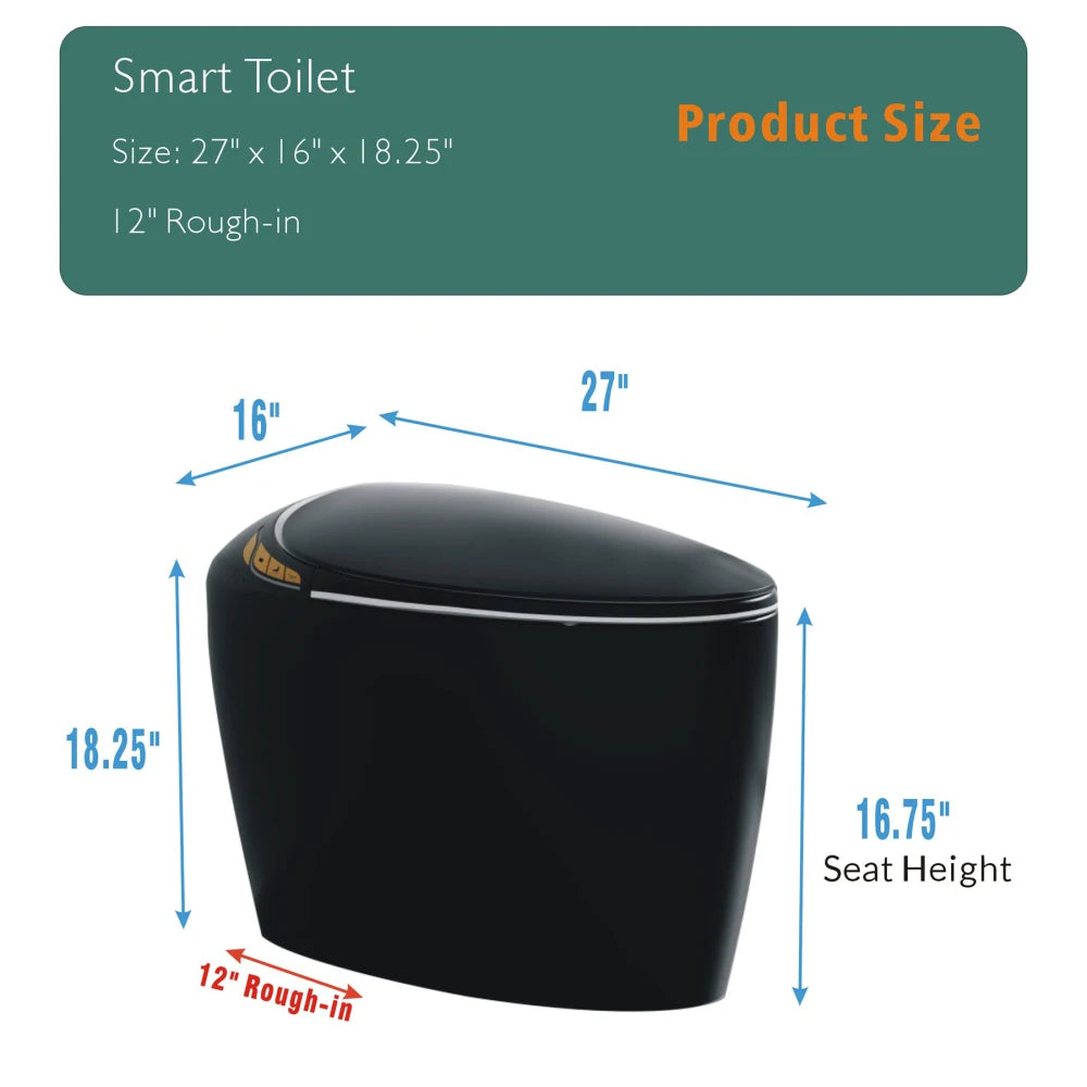Unique Smart Toilet with Bidet Built In
