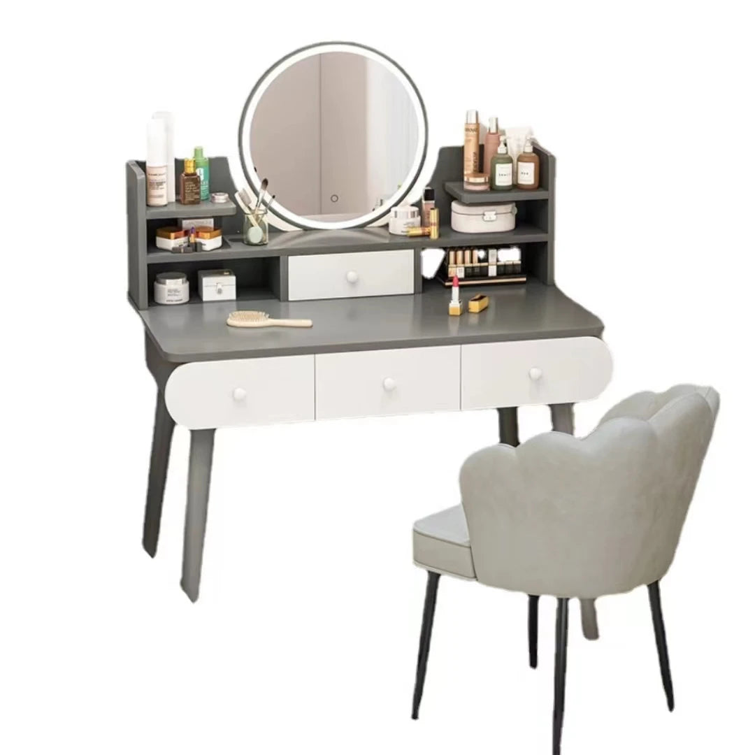 Nordic Simplicity Dresser Make-Up Mirror Table