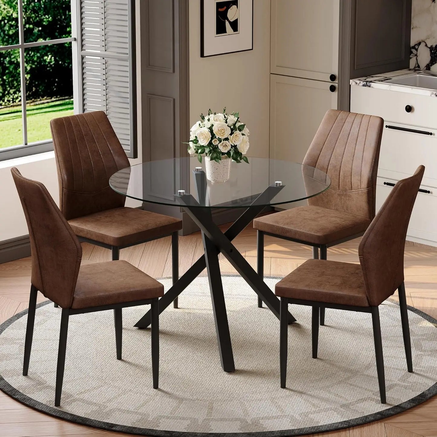 Round Dining Table Set