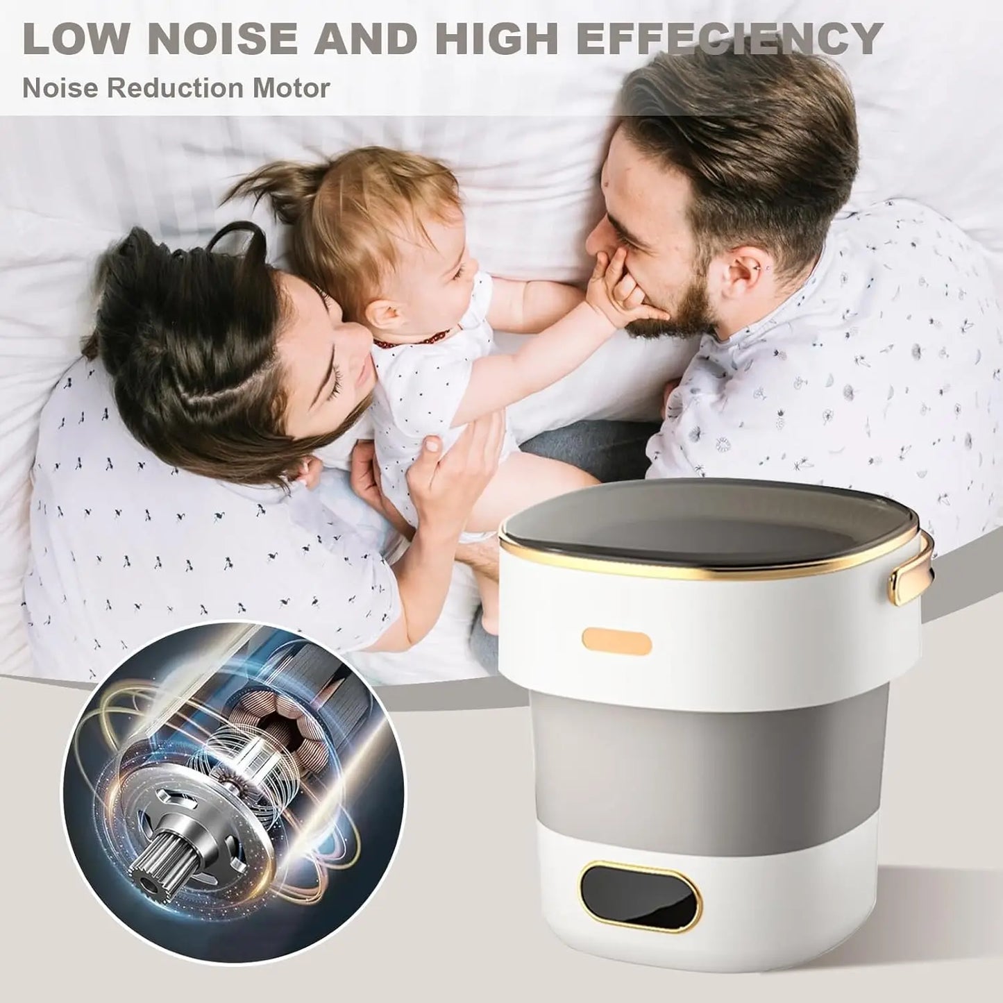 Portable Washing Machine for Underwear & Socks with Washer and Spin Dryer