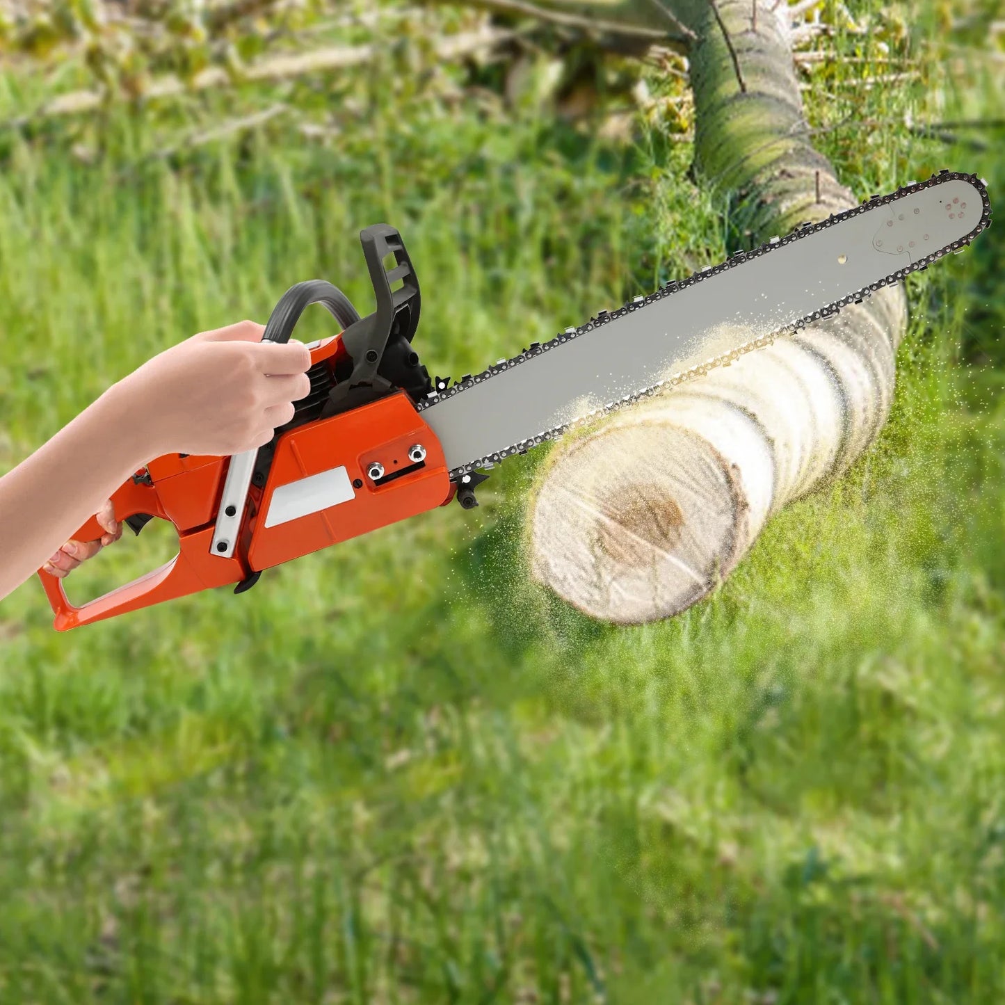 Gasoline Power Chain Saws with Crankcase Hand Pull Start For Cutting Wood