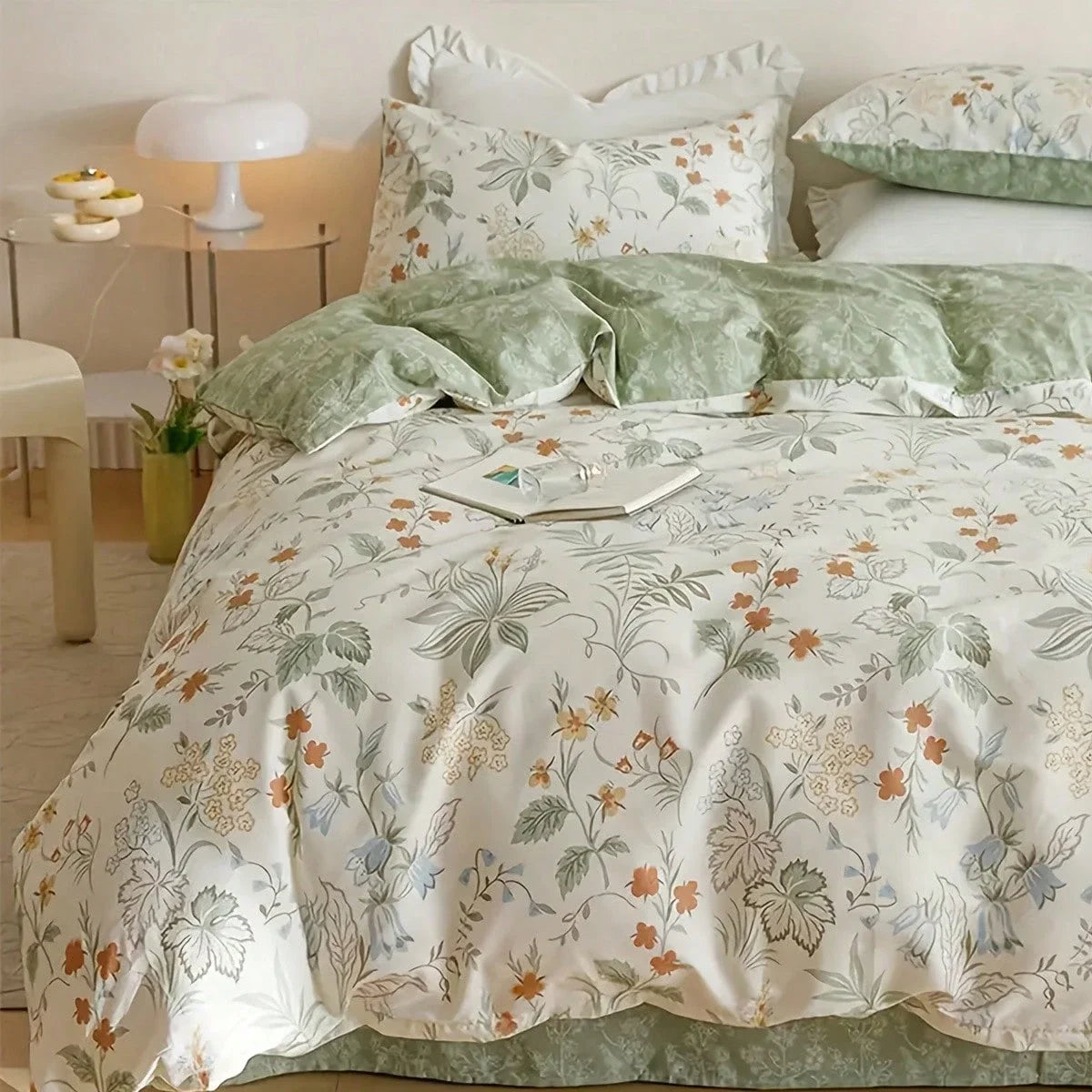 Floral Print Duvet Cover Set