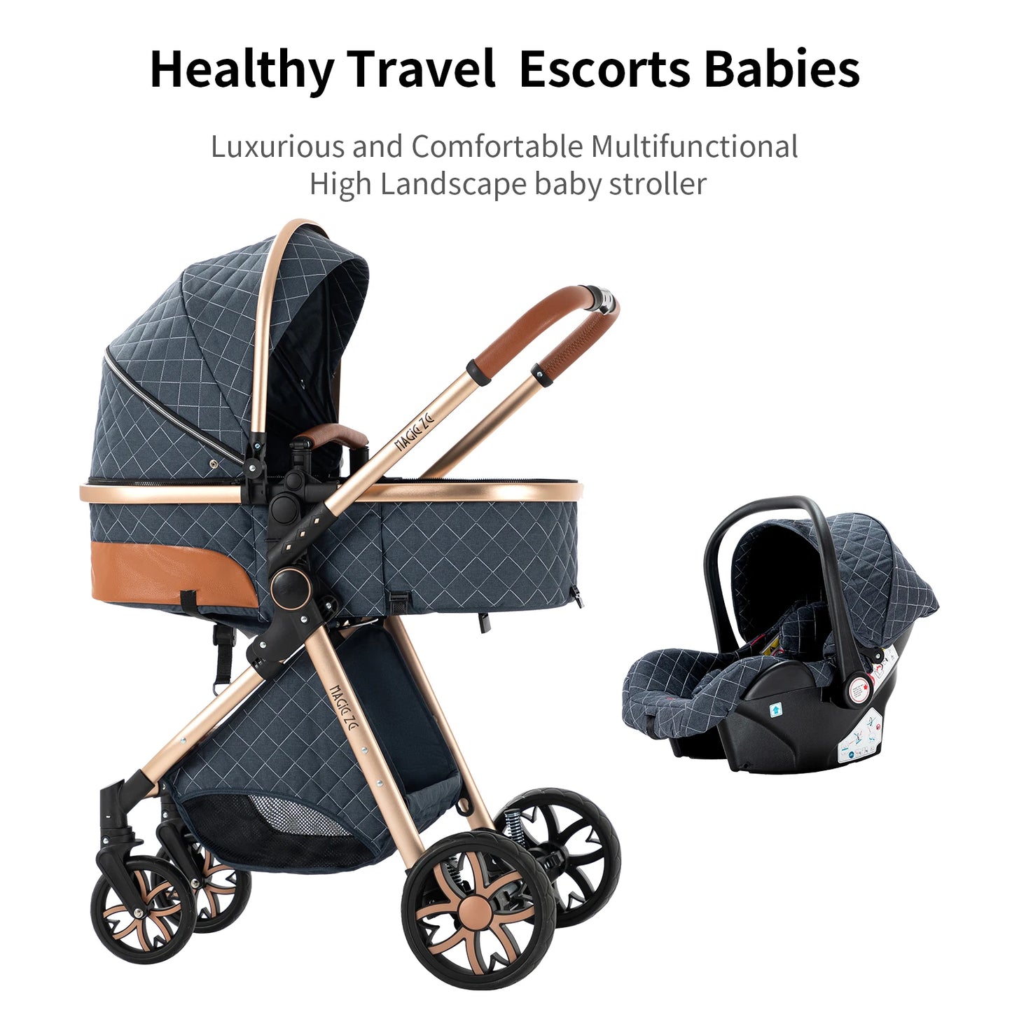 High Landscape 3 in 1 Baby Stroller