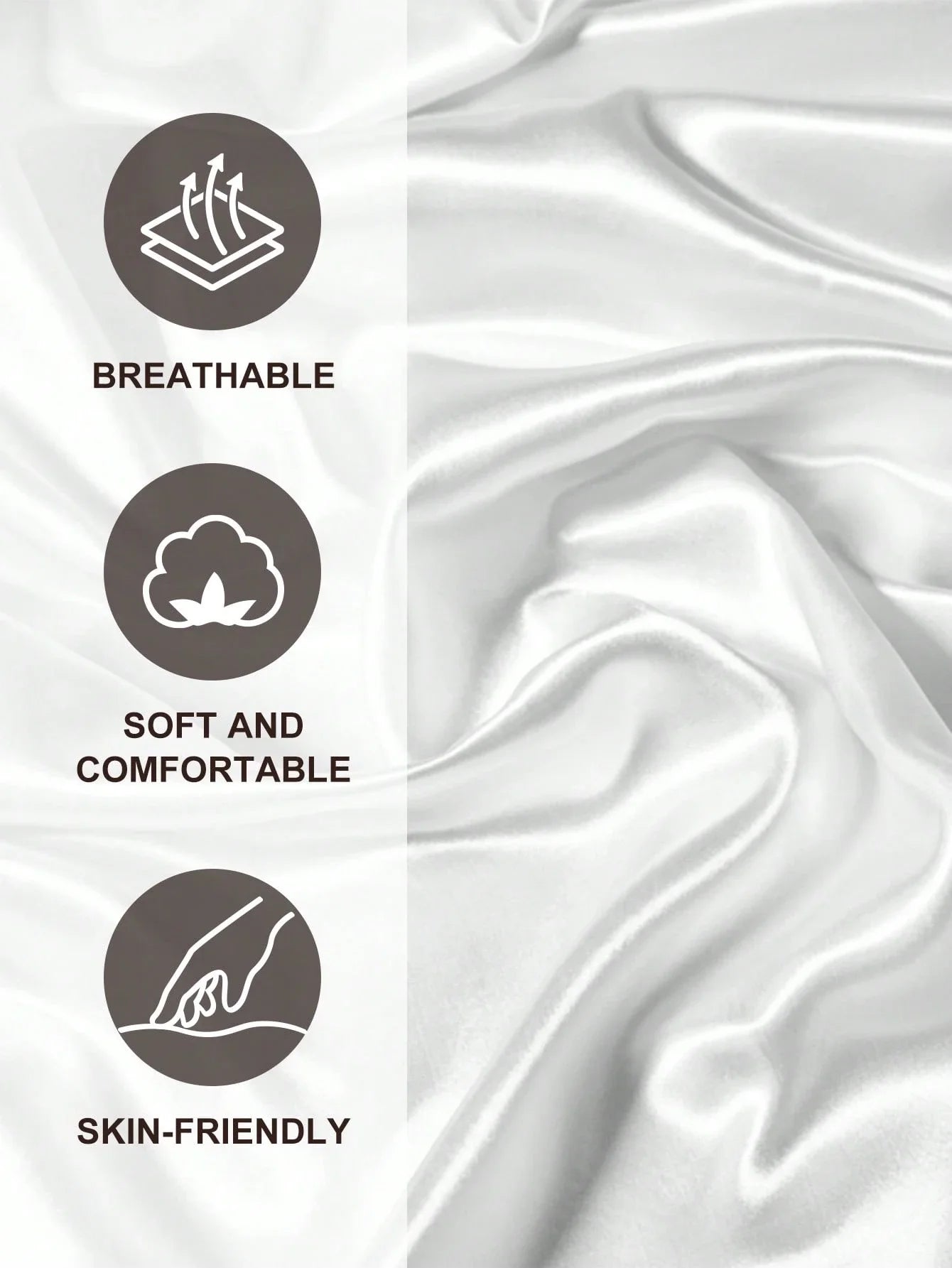 Satin Bedding Set With Fitted Sheet