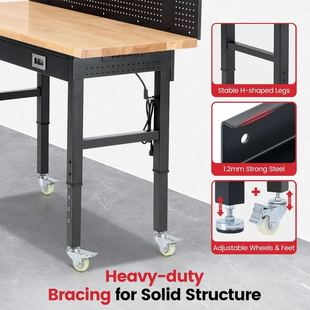Garage Workbench for Woodworking Workshop
