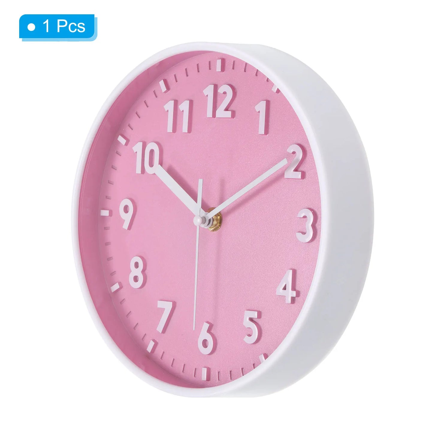 Wall Clock 3D Number Quartz Battery Operated