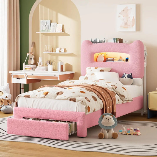 Upholstered Full Bed Frame with