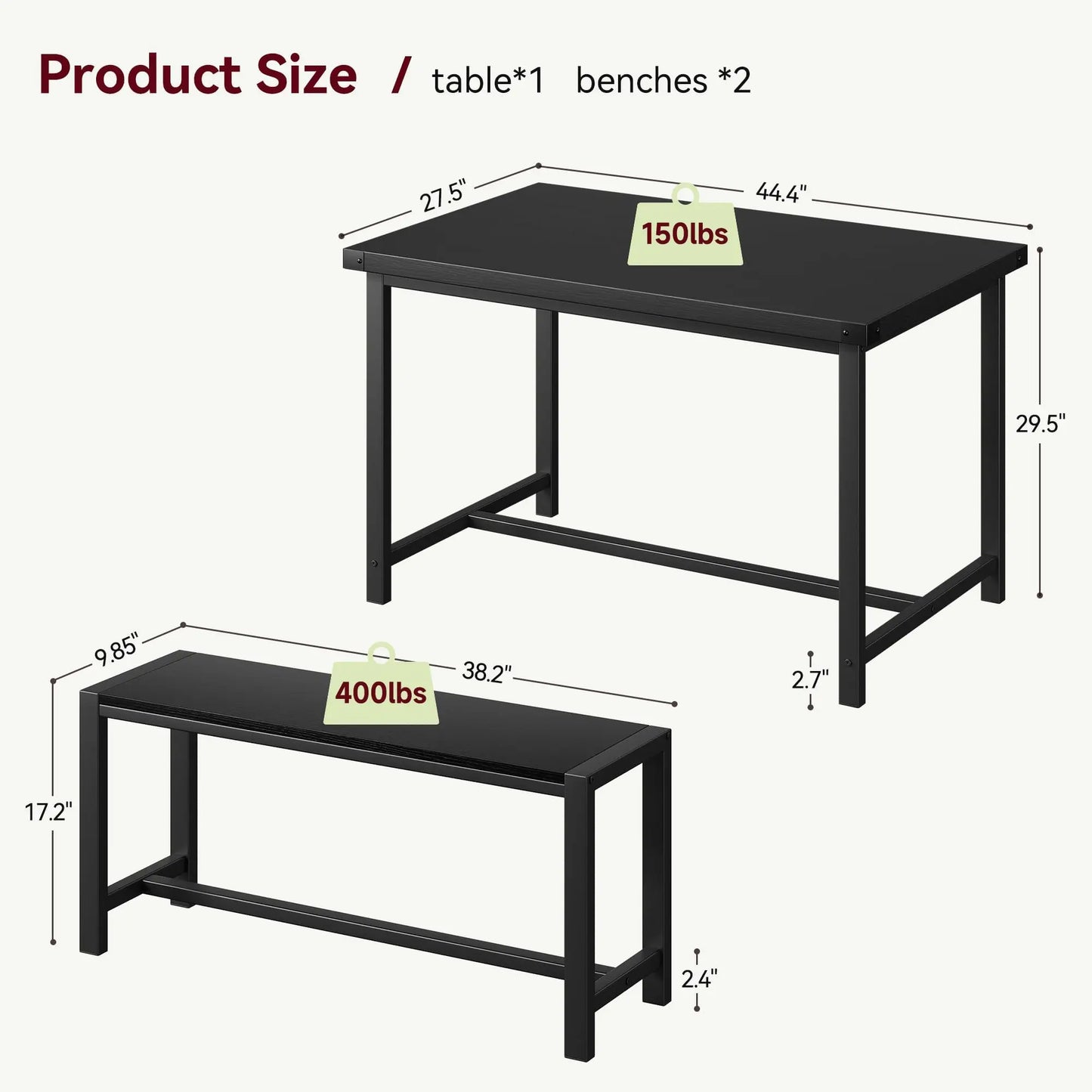 Rectangular Dining Table Set