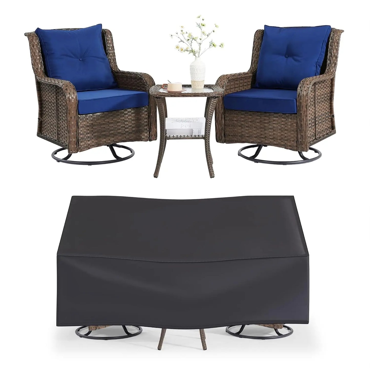 360 Swivel Patio Set  Garden Porch Backyard , Custom