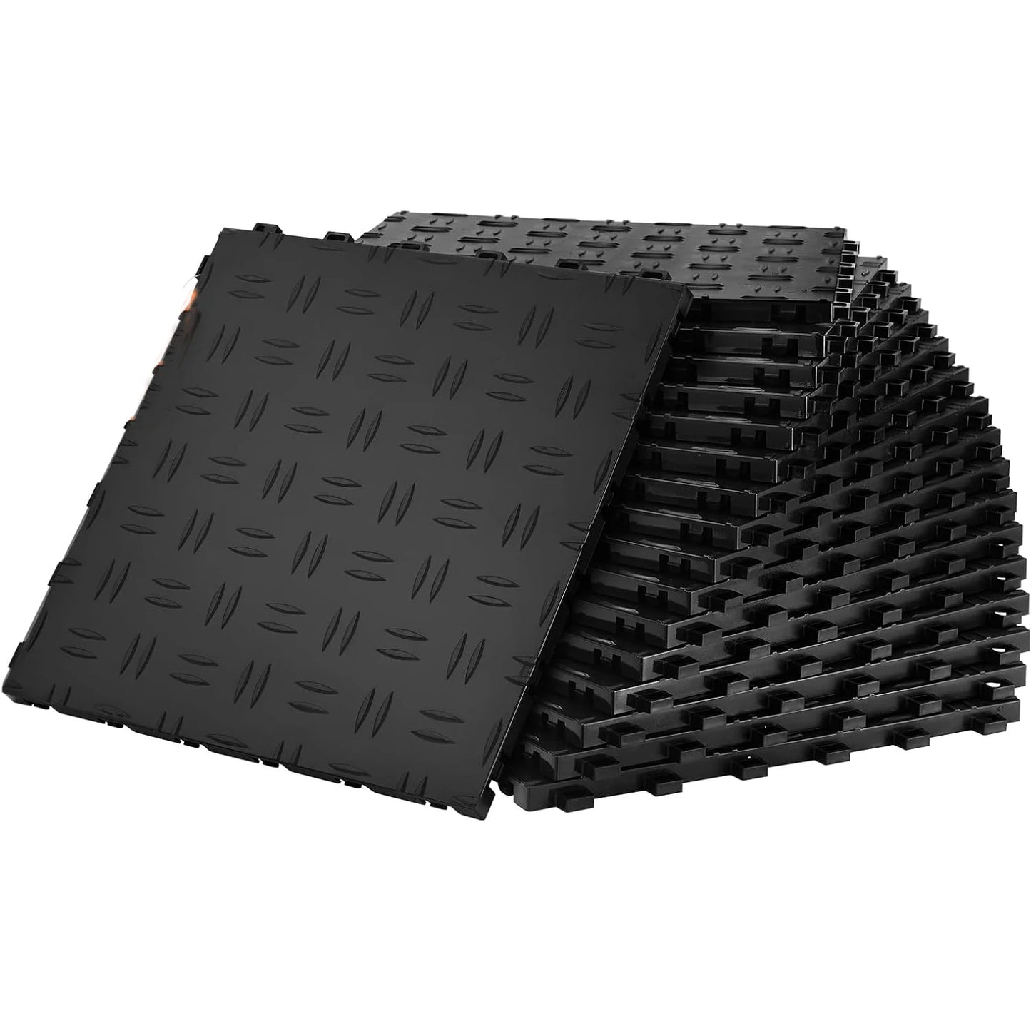 Interlocking Double-Sided Texture Garage Floor Tiles
