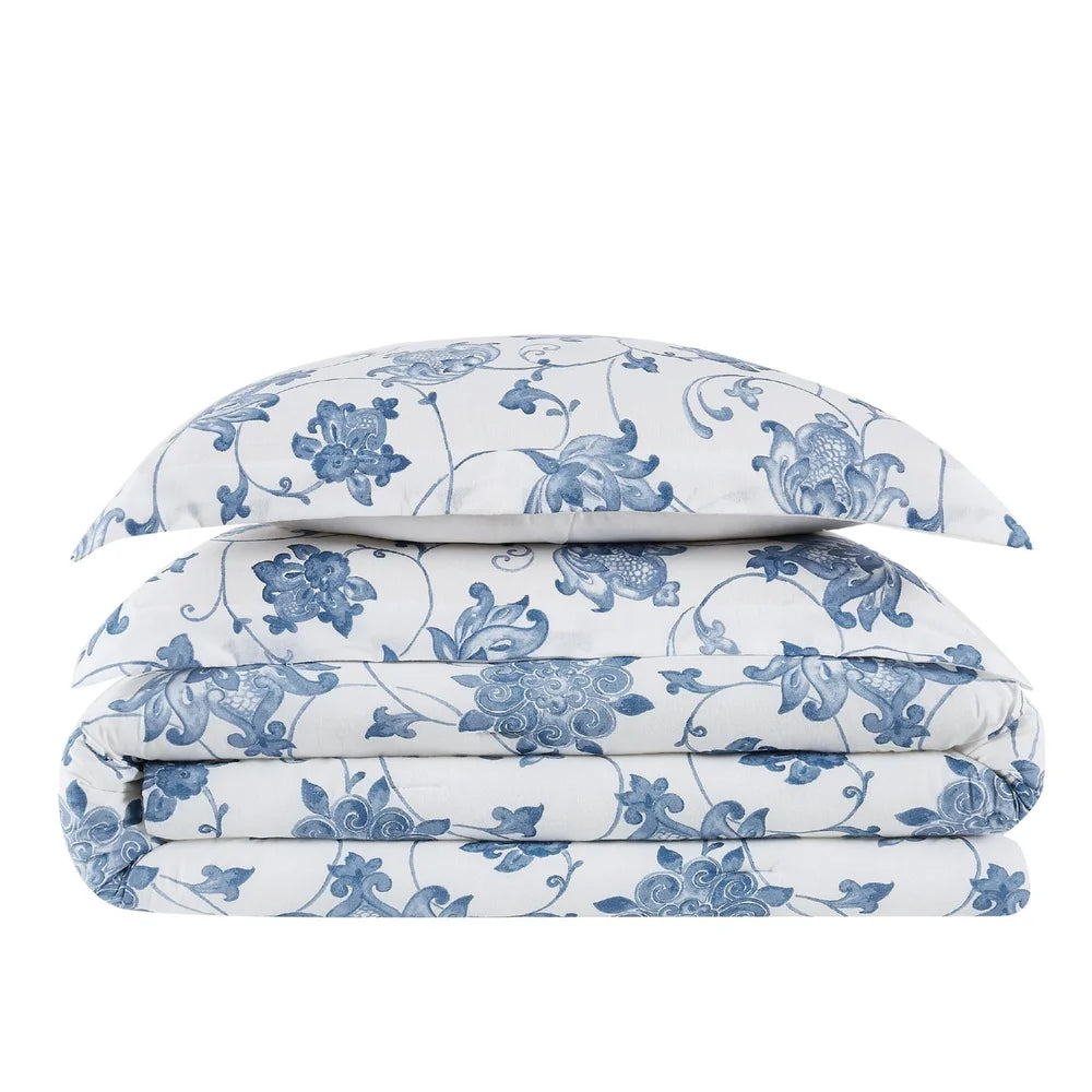 Blue Cotton Comforter Set