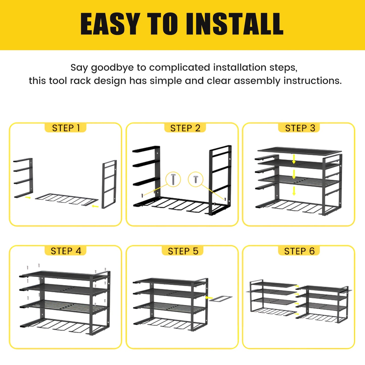 Heavy-Duty Large Tool Storage Rack