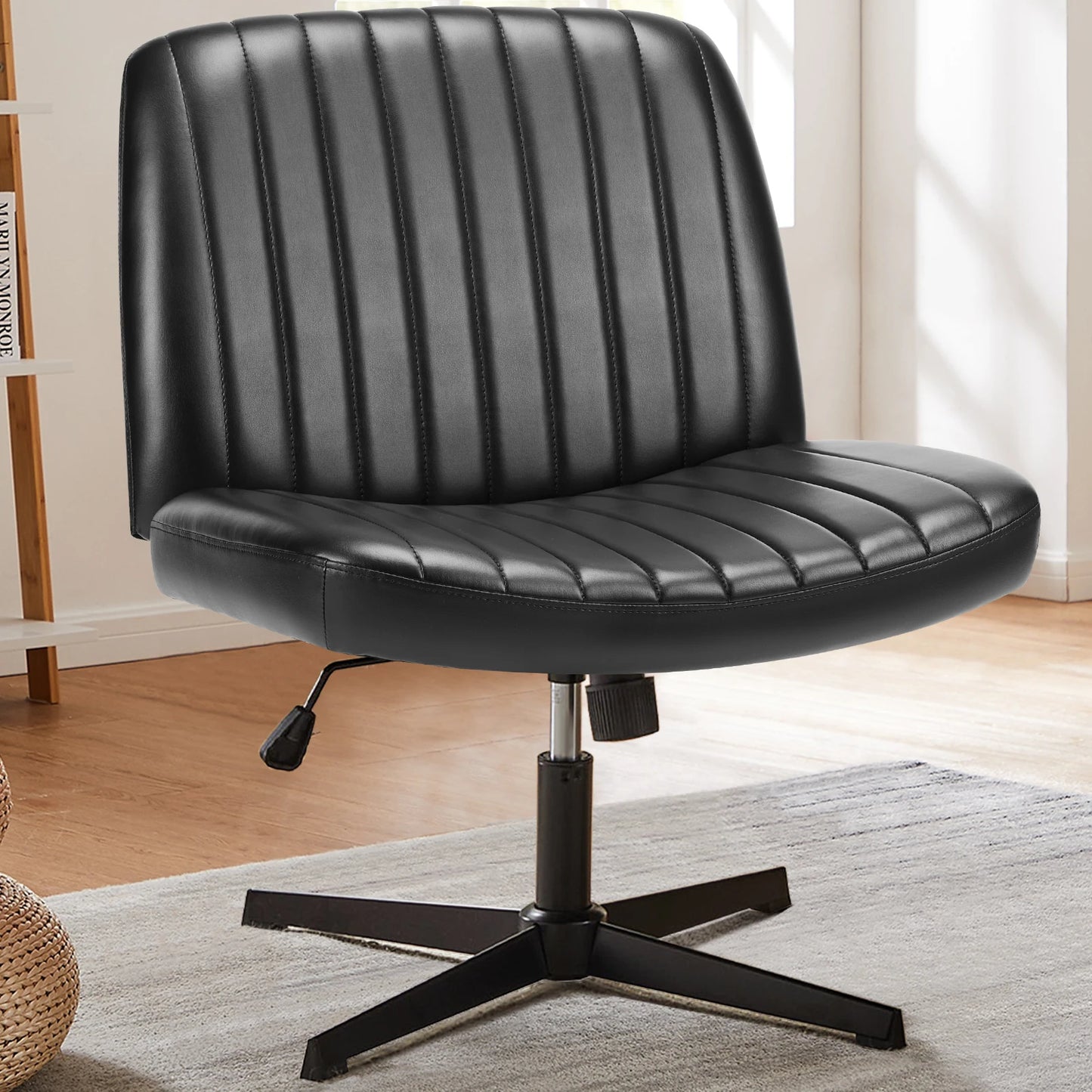 Cross Legged Rocking Chair Armless Wide
