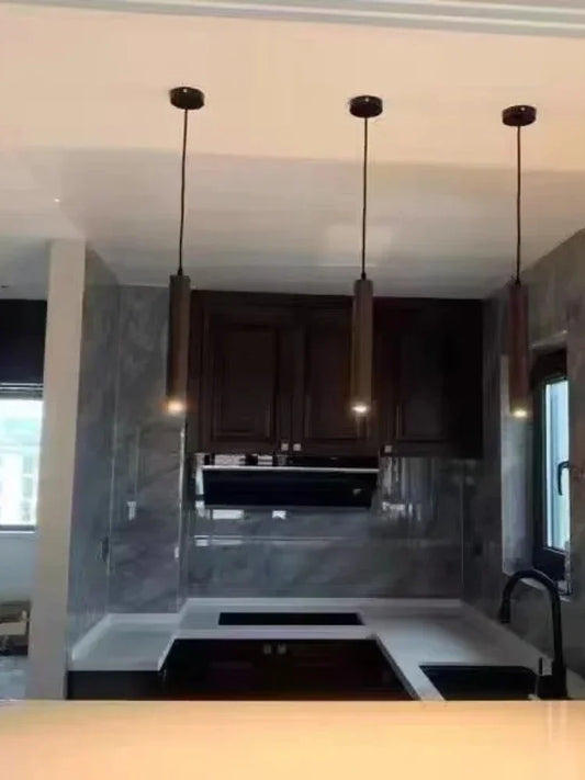 Modern Minimalist Wooden LED Pendant Light