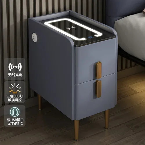 Modern Bedside Table Smart Dresser Created Luxury Vanity Desk