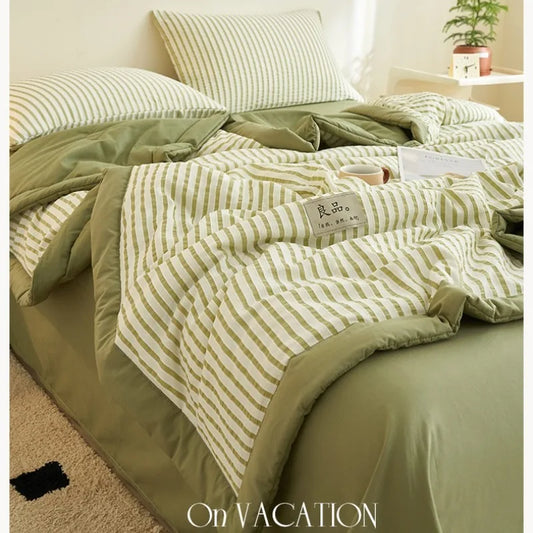 Cotton Air Striped Summer Quilt
