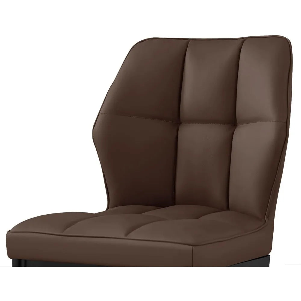 Mid Century Modern Upholstered Dinner Leather Chair