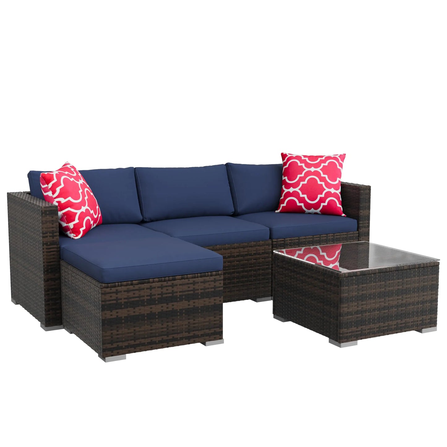 All Weather Wicker Patio Furniture Set