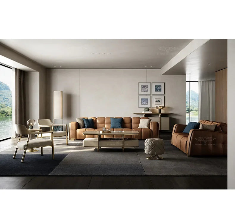 Elegant Romantic Comfortable Light Luxury Living Room Sofa Furniture