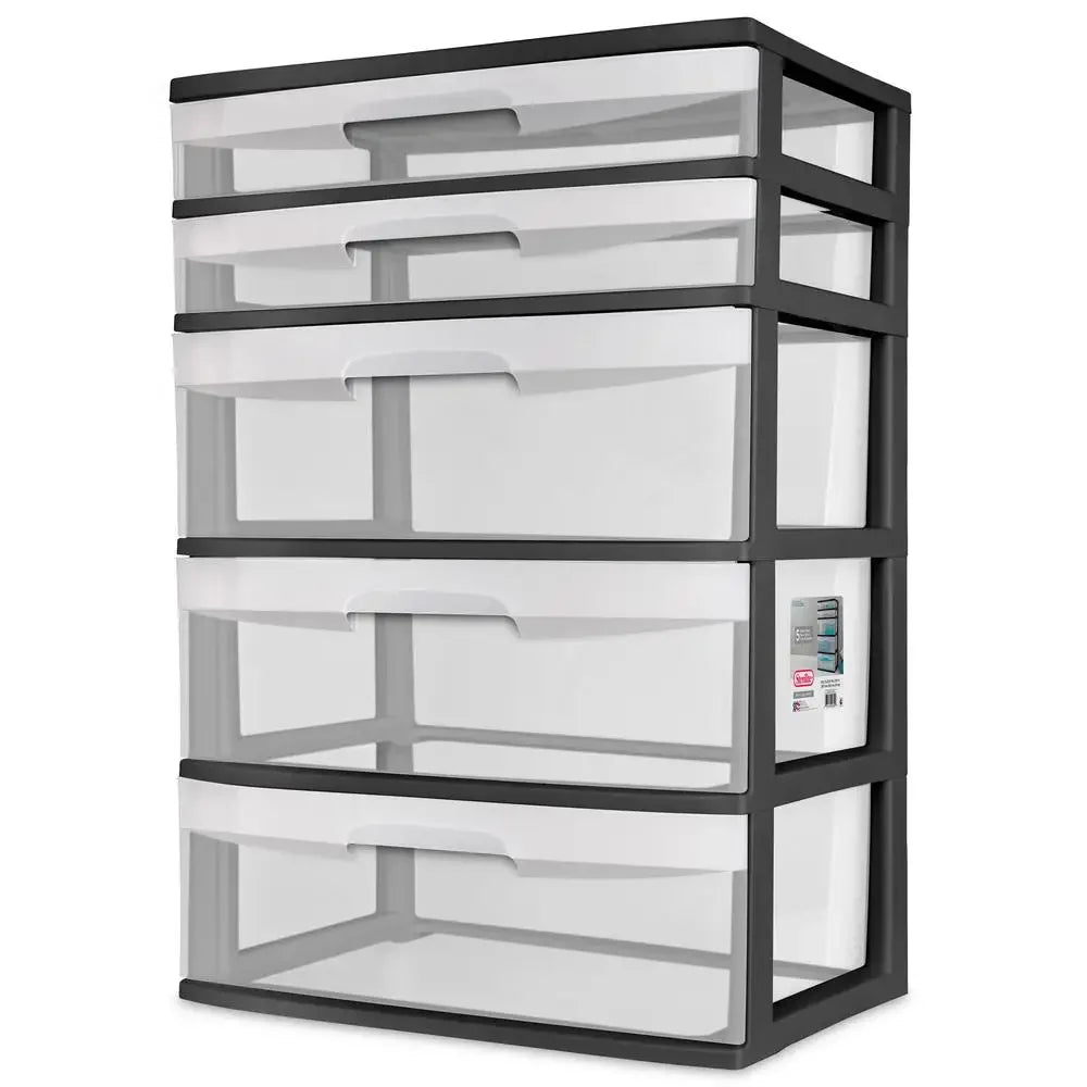 Plastic Wide Tower Organizer Storage Unit