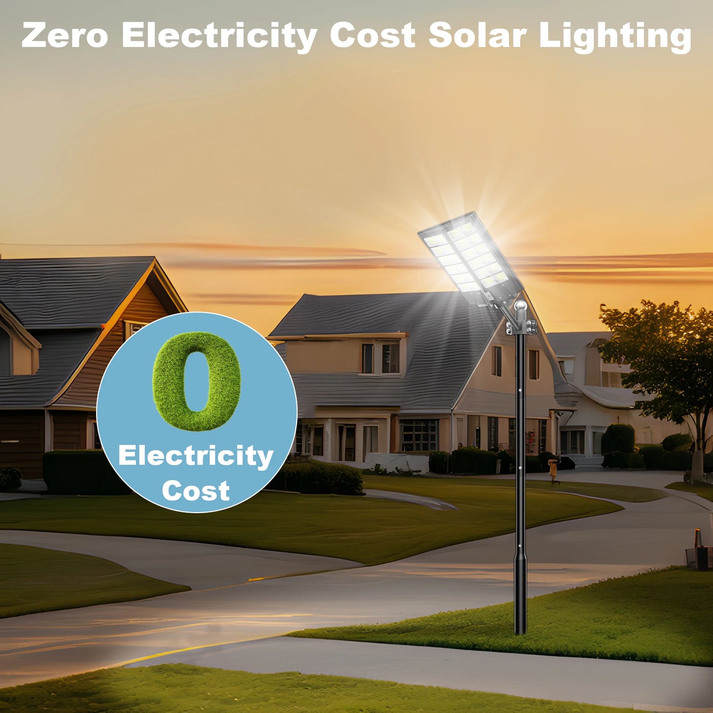 Waterproof Solar Lights Automatically Turn On at Dusk and are Equipped with Motion Sensors.