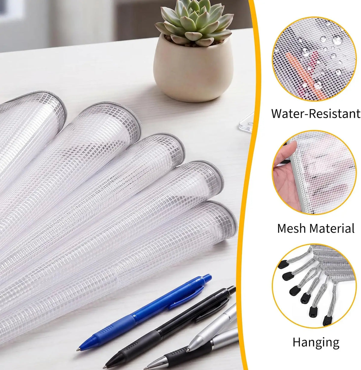 Waterproof PVC Mesh Zipper Pouch