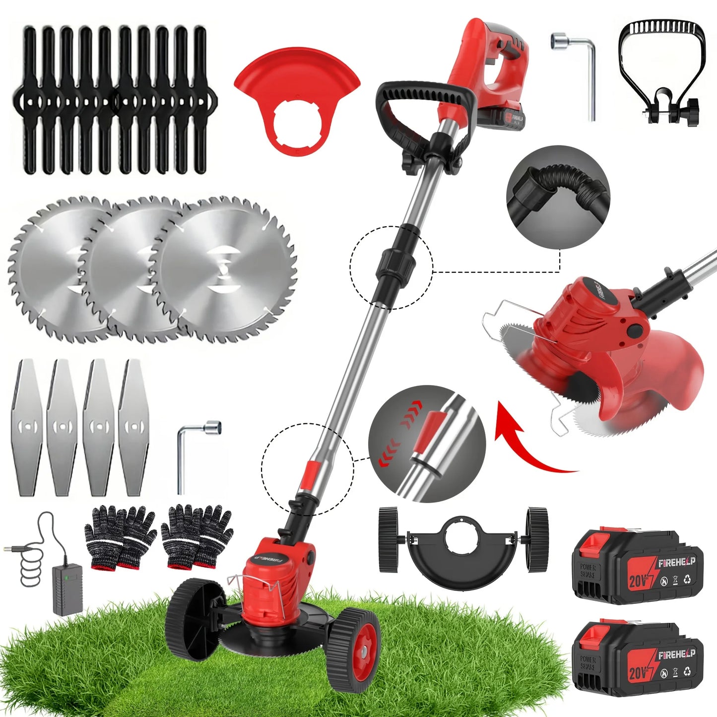 Cordless Weed Trimmer & Lawn Mower