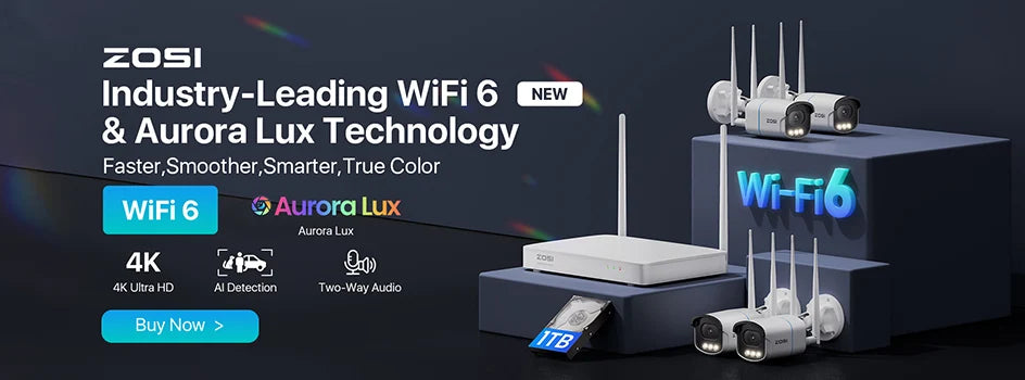 Dual-Lens Indoor Security Camera