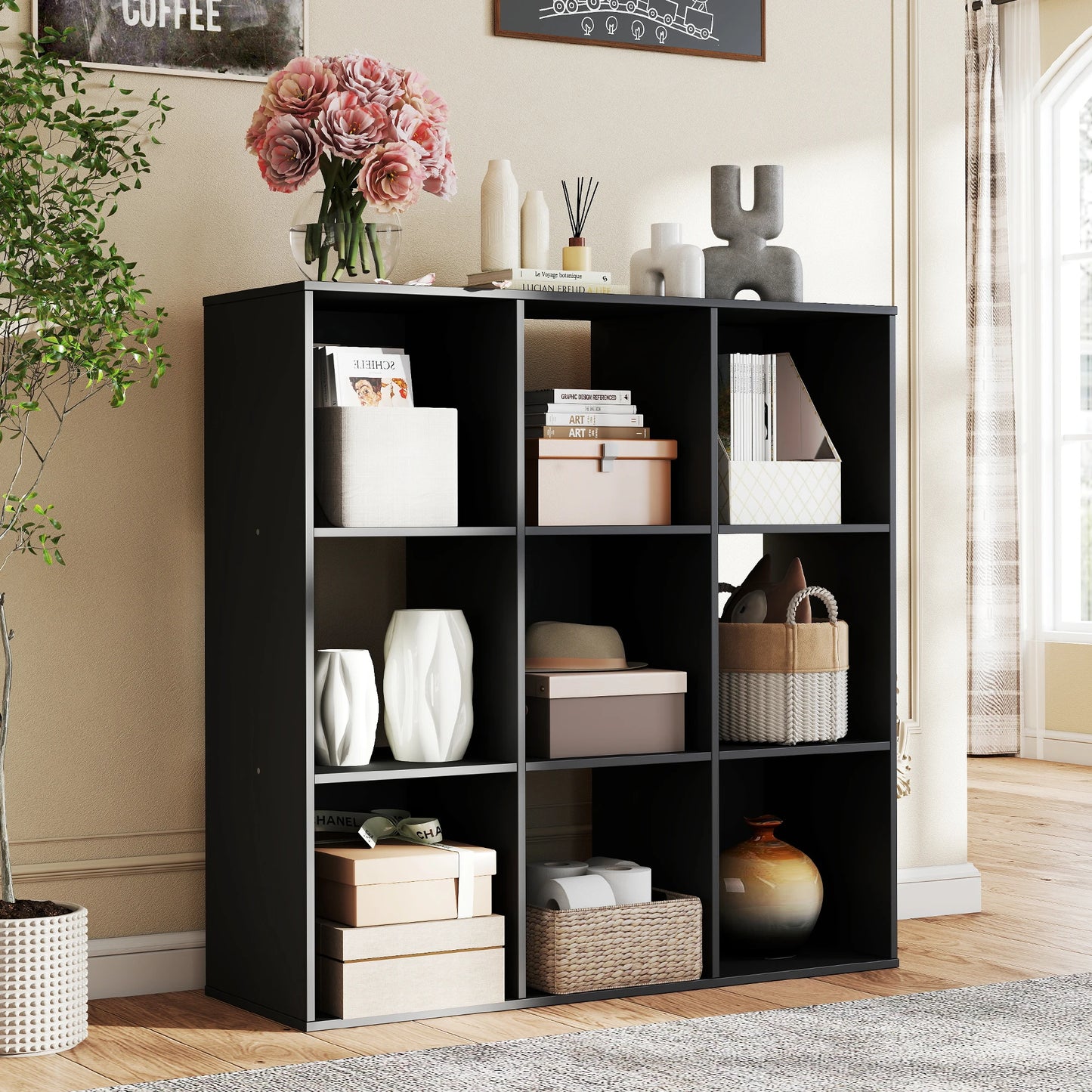 Wooden Cube Storage Organizer