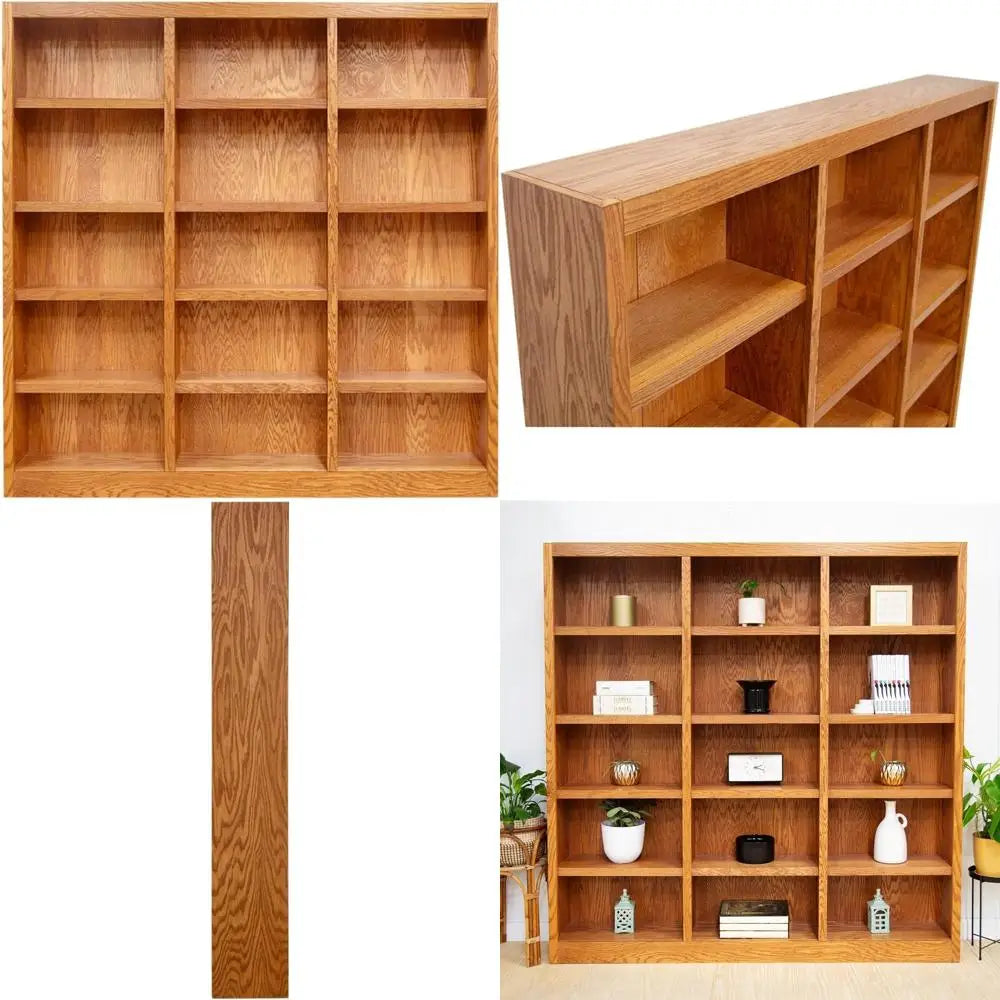 Bookcase 5-Tier, 3 Cubes